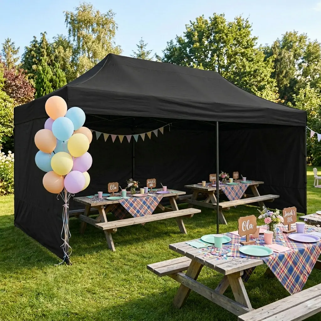 Pavilion de gradina MultiGarden PAW-FGC-3X6-1 3x6 (Black) - 6
