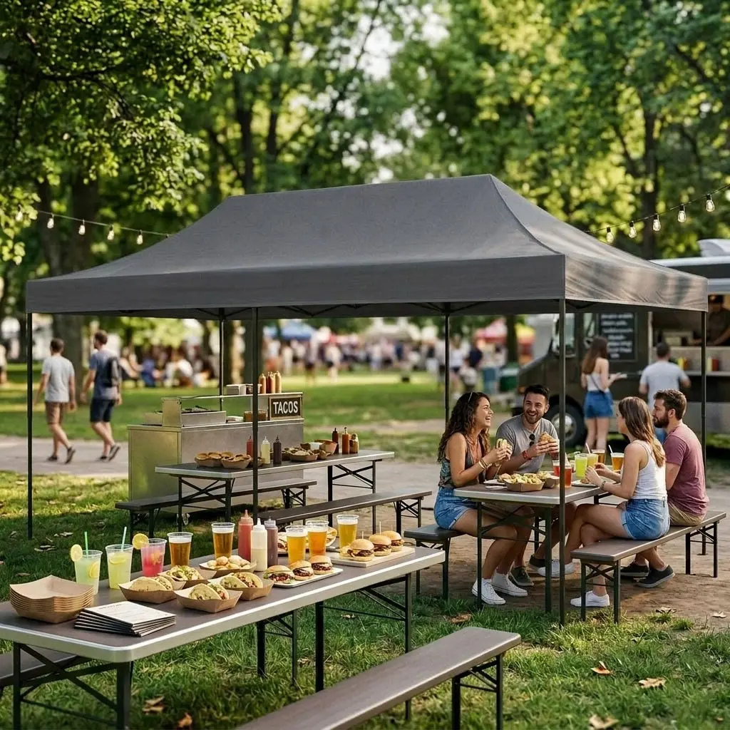 Садовый павильон MultiGarden PAW-FGC-3X6-4 3x6 (Grey) - 11