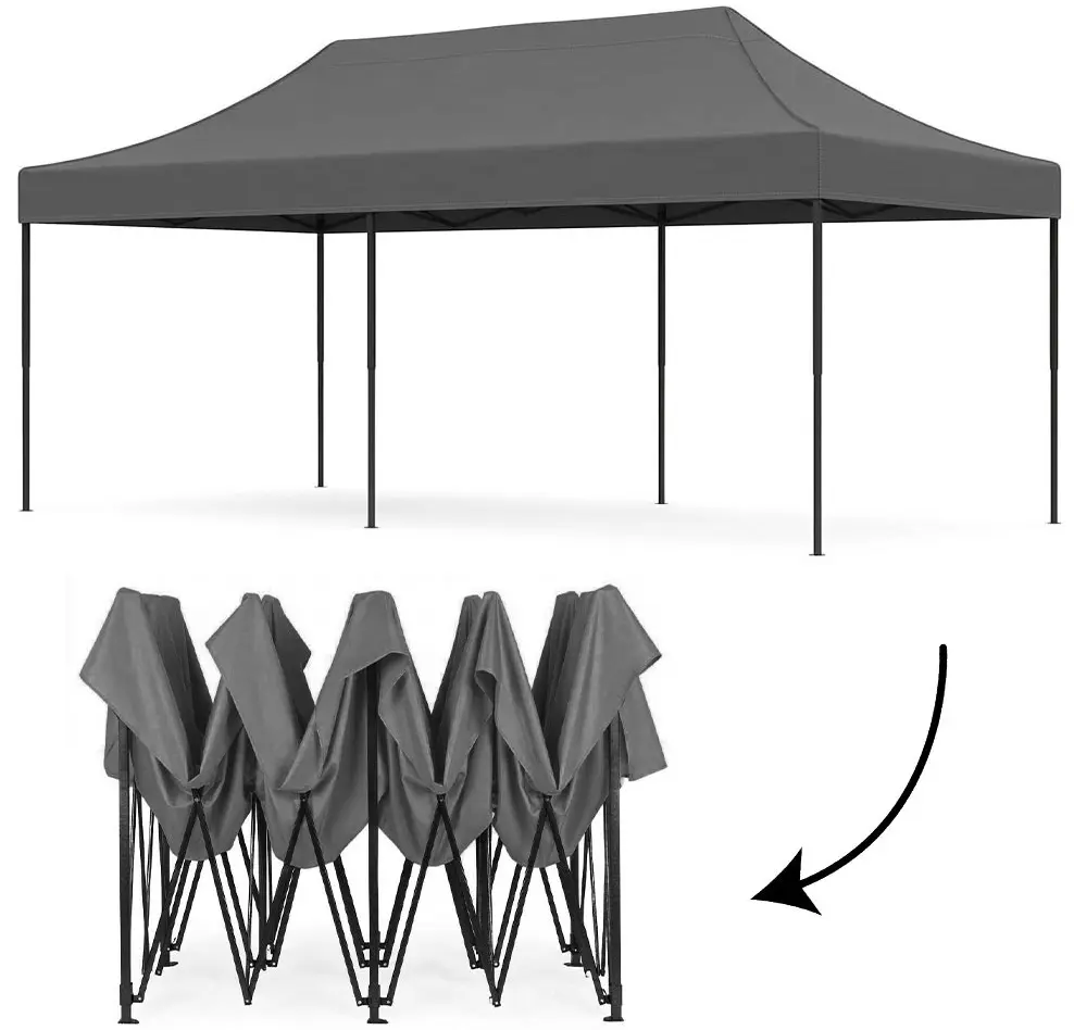 Садовый павильон MultiGarden PAW-FGC-3X6-4 3x6 (Grey) - 4
