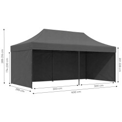 Садовый павильон MultiGarden PAW-FGC-3X6-4 3x6 (Grey) Thumb