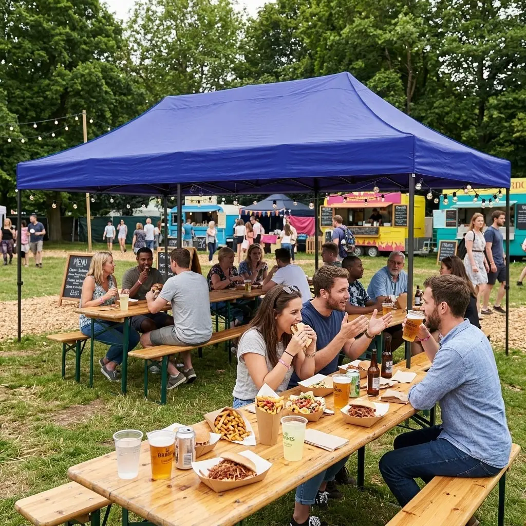 Pavilion de gradina MultiGarden PAW-FGC-3X6-8 3x6 (Blue) - 10