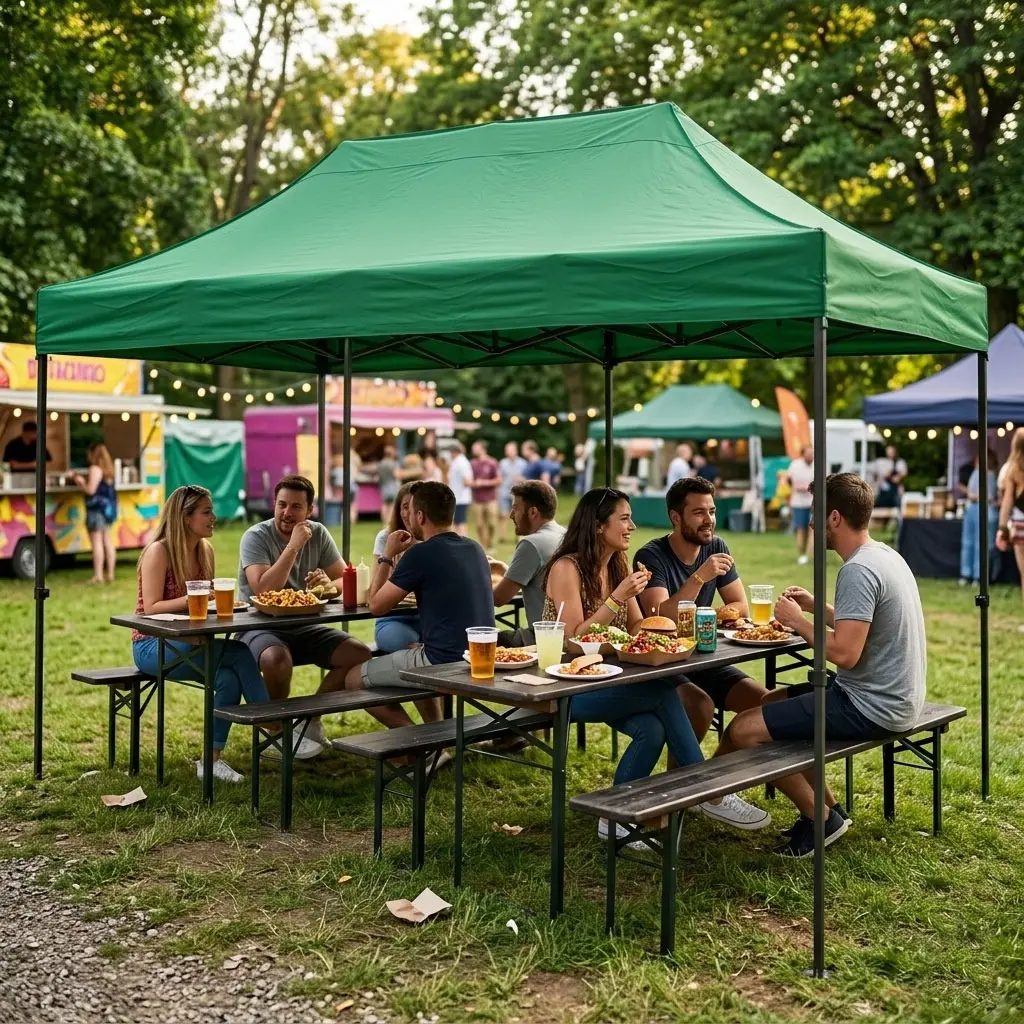 Pavilion de gradina MultiGarden PAW-FGC-3X6-9 3x6 (Green) - 11