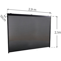 Perete lateral pentru pavilion Naterial Clima 290x210 (Black) Thumb