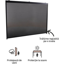 Perete lateral pentru pavilion Naterial Clima 334x210 (Gray) Thumb
