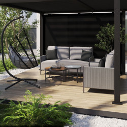 Perete lateral pentru pavilion Naterial Clima 334x210 (Gray) Thumb