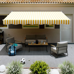 Copertina retractabila Naterial 2.5x2m (White/Yellow) Thumb