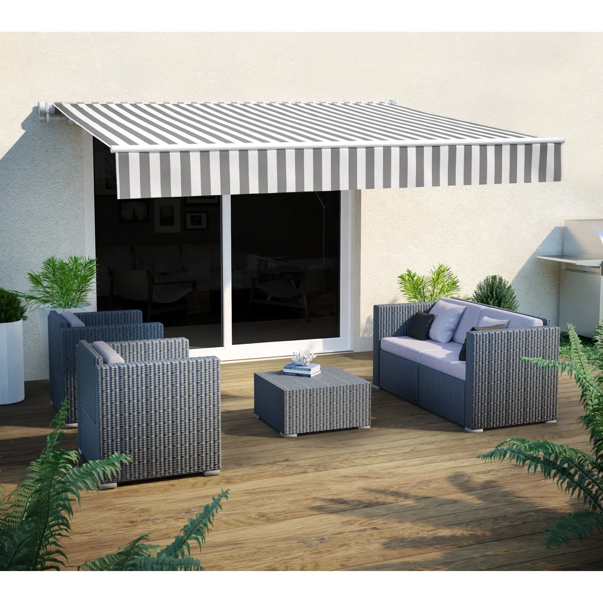 Маркиза выдвижная Naterial Calima (White/Grey) - 6
