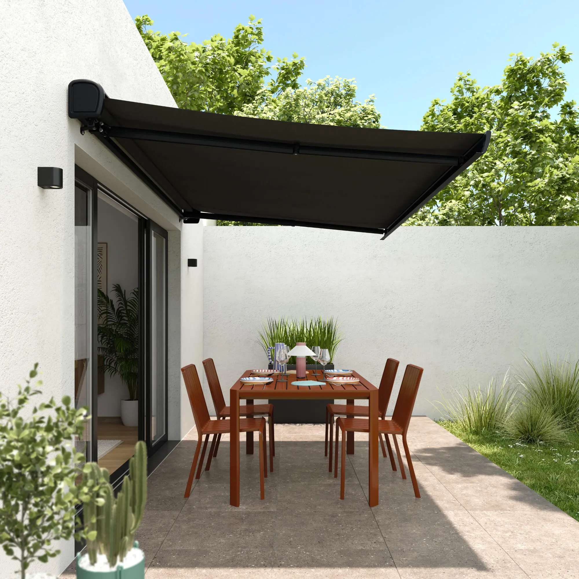 Copertina retractabila Naterial Zefir 3.95x3m (Grey) - 4