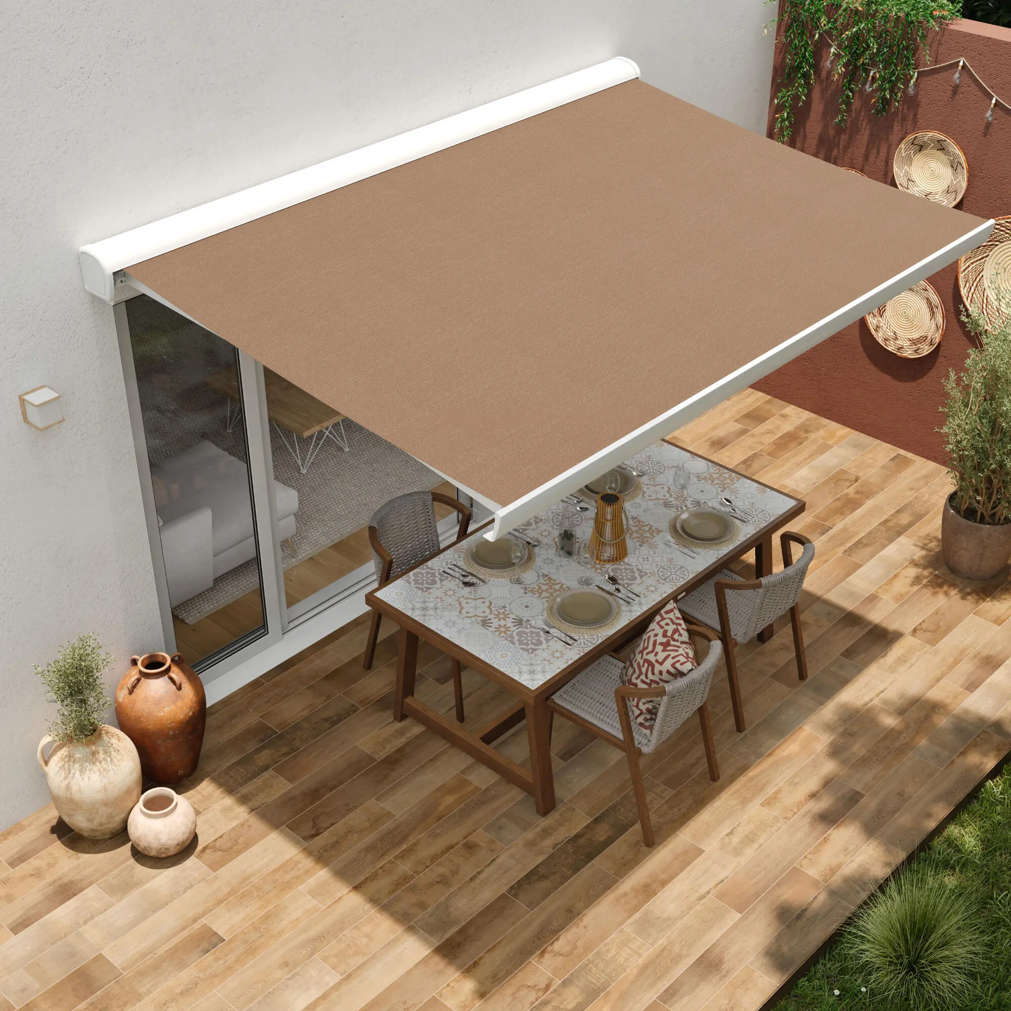 Маркиза выдвижная Naterial Zefir 4.95x3m (Brown) - 5