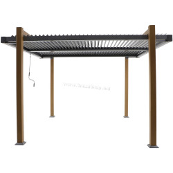 Пергола Naterial Odyssea 3.6x3.2 (Light Gray/Brown)