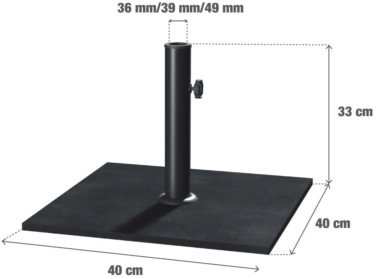 Подставка для зонта Naterial 40cm (Anthracite) - 5