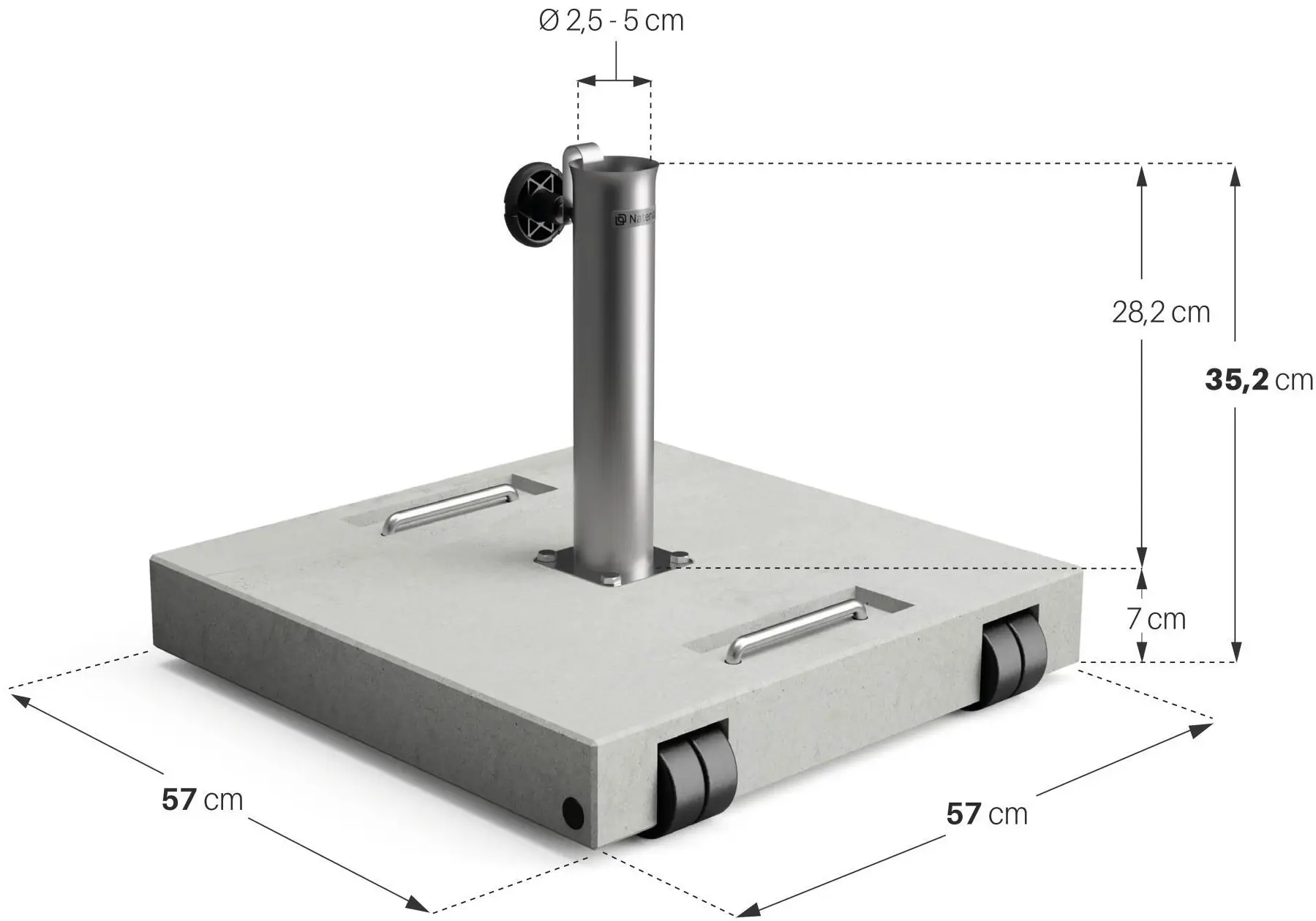 Подставка для зонта Naterial 57cm (Grey) - 6