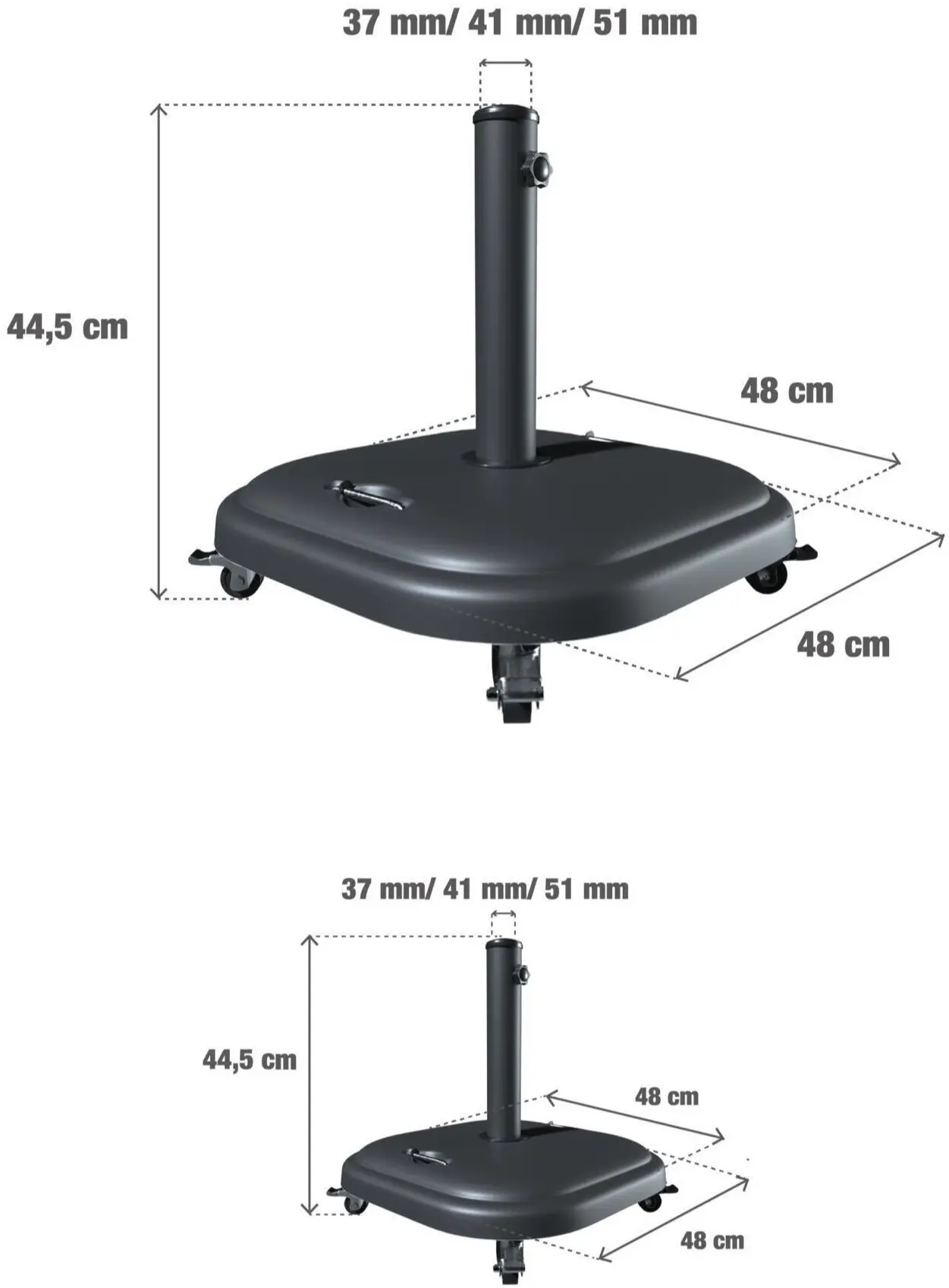 Подставка для зонта Naterial Rolix 48x48cm (Anthracite) - 6