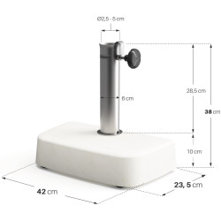 Suport pentru umbrela Naterial Sun 42x23.5cm (White) Thumb
