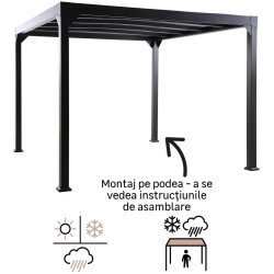 Садовый павильон Naterial Borea 3x3m (Anthracite) Thumb