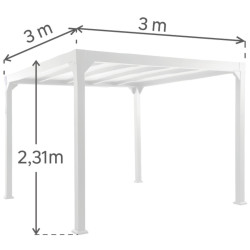 Садовый павильон Naterial Borea 3x3m (Anthracite) Thumb
