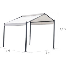 Садовый павильон Naterial Cassy 3x3m (White) Thumb