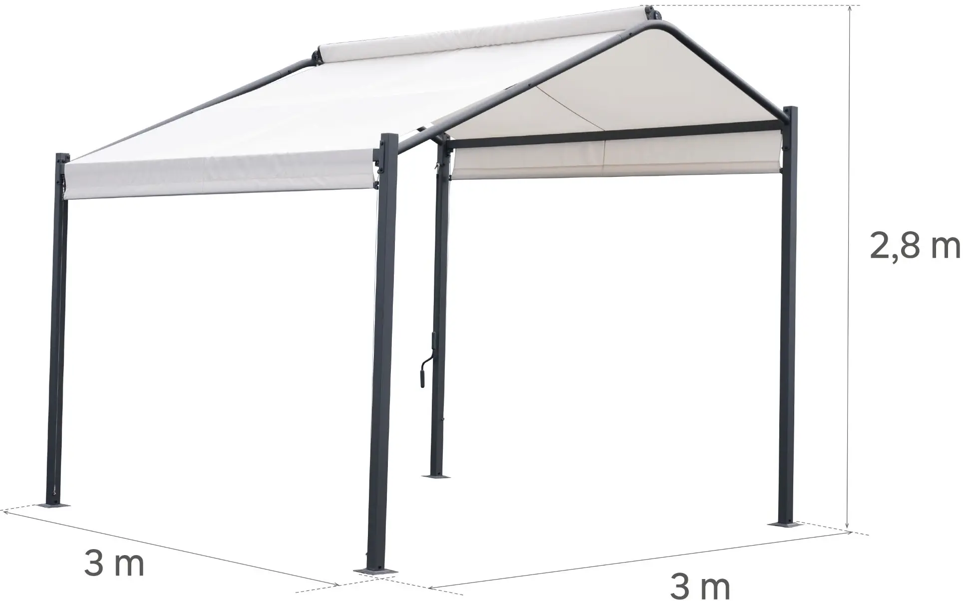Садовый павильон Naterial Cassy 3x3m (White) - 7