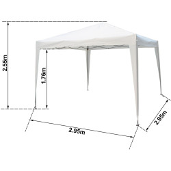 Садовый павильон Naterial Eori II 2.95х2.95m (White) Thumb