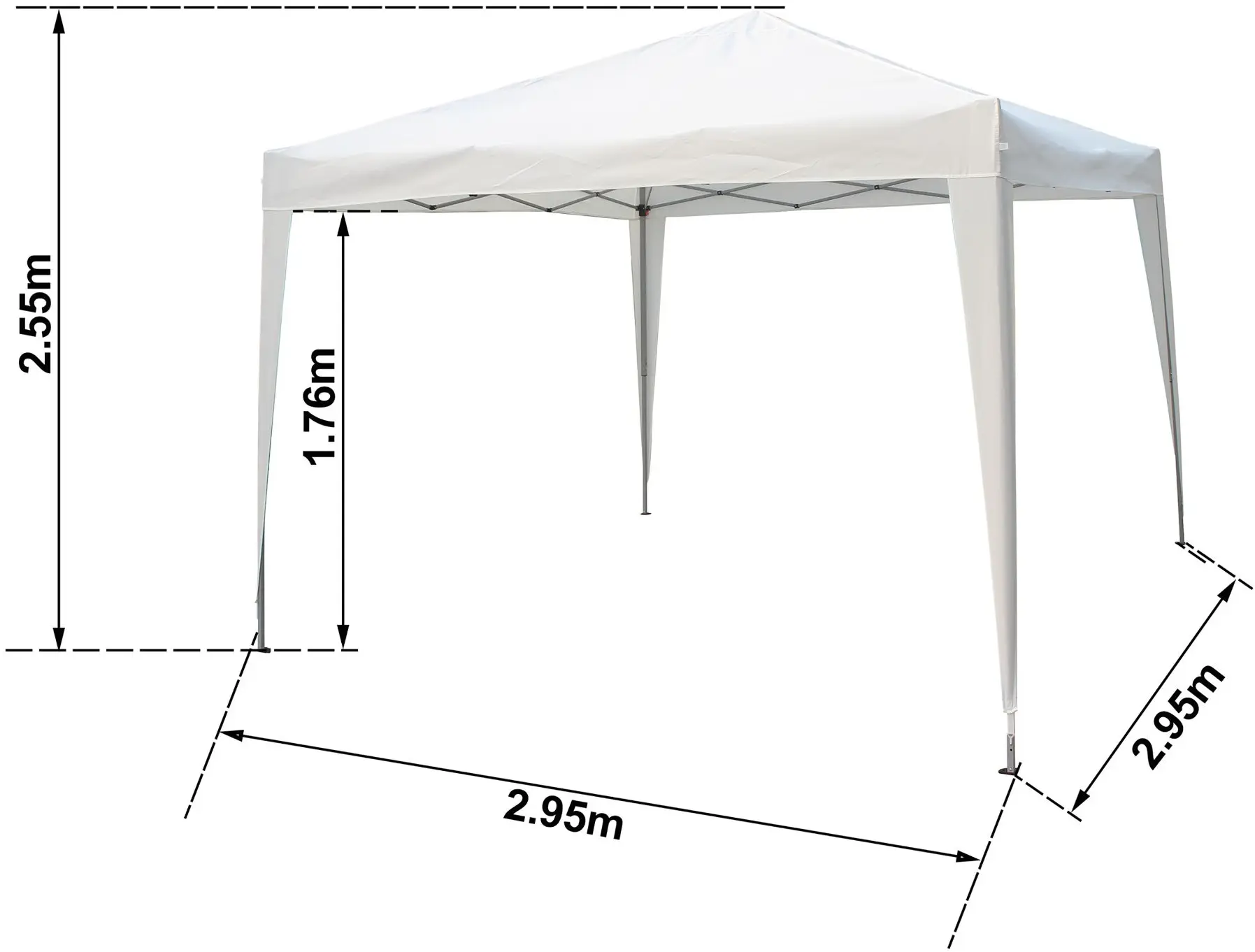 Садовый павильон Naterial Eori II 2.95х2.95m (White) - 2