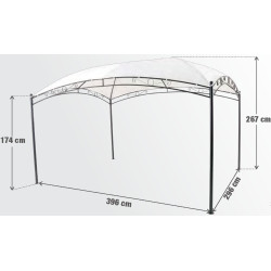 Садовый павильон Naterial Occo 3.96х2.96m (White) Thumb