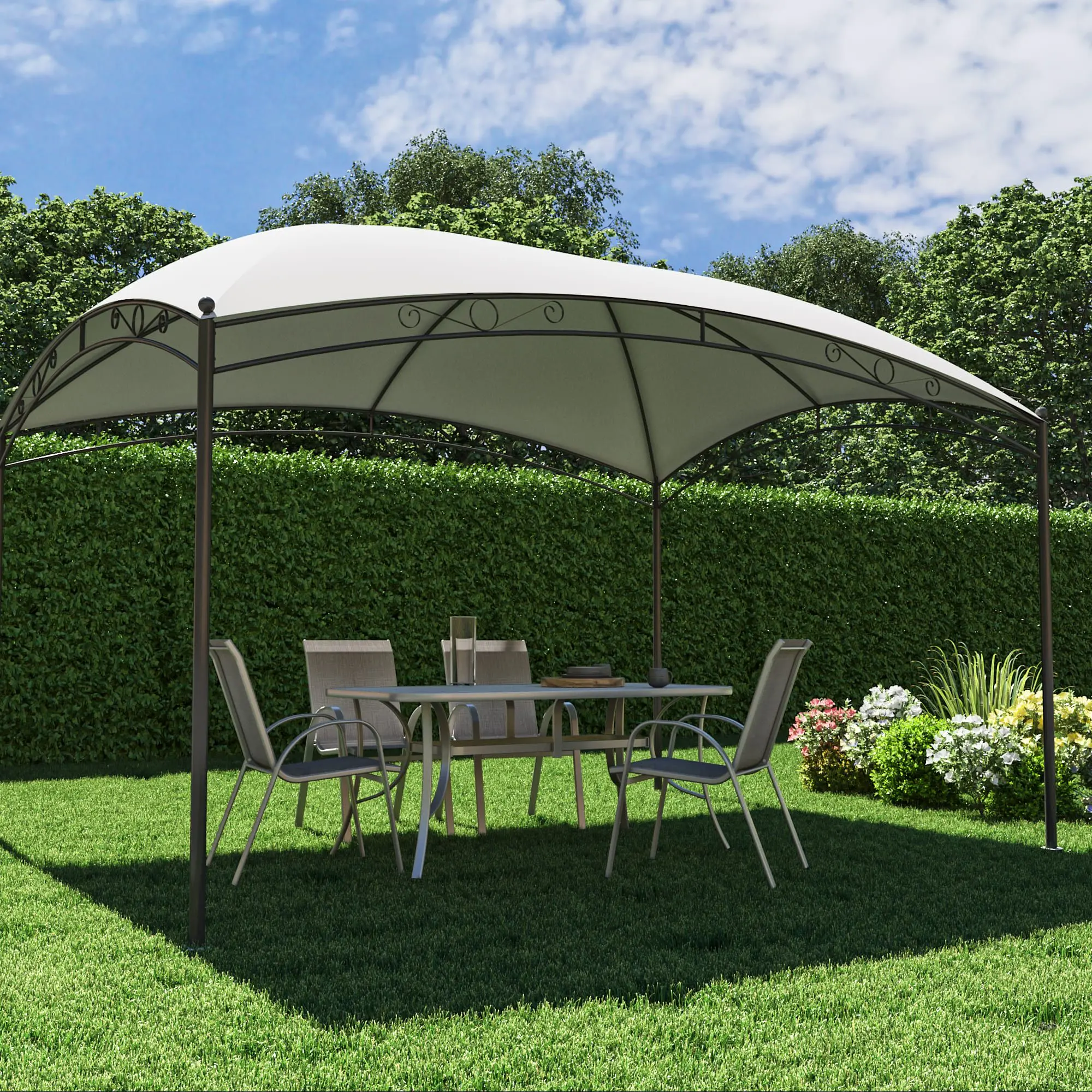 Садовый павильон Naterial Occo 3.96х2.96m (White) - 3