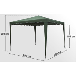 Садовый павильон Naterial Pico 2.95х2.95m (Green) Thumb