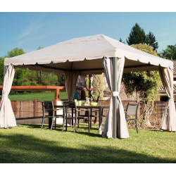 Pavilion de gradina Naterial Ysisi 4x3m (Beige) Thumb