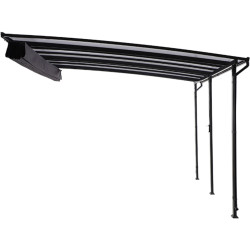 Садовый павильон пристенный Naterial Yena 4x3.5m (Anthracite) Thumb