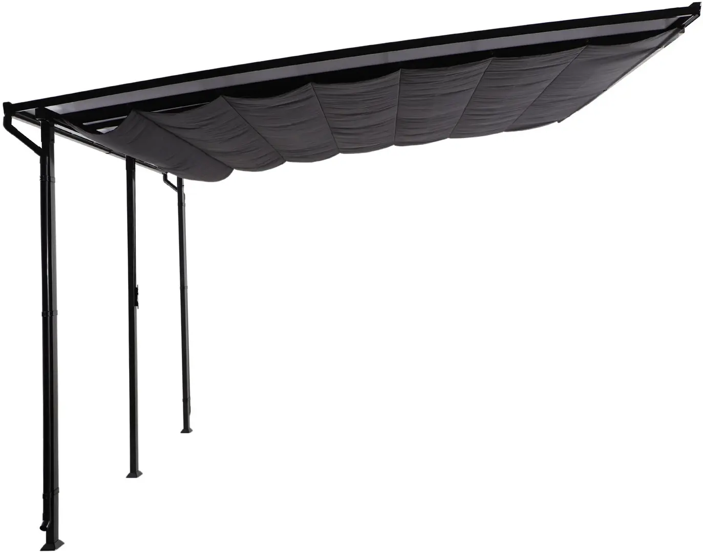 Садовый павильон пристенный Naterial Yena 4x3.5m (Anthracite)