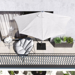 Umbrela de soare Naterial Areka 262x135cm (White) Thumb