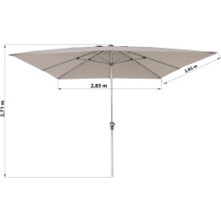 Зонт от солнца Naterial Aura 285x285cm (Beige) Thumb