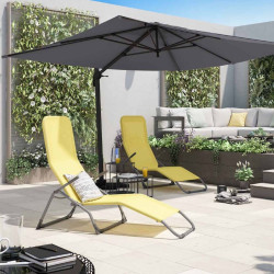 Зонт от солнца Naterial Aura 290x390cm (Grey) Thumb