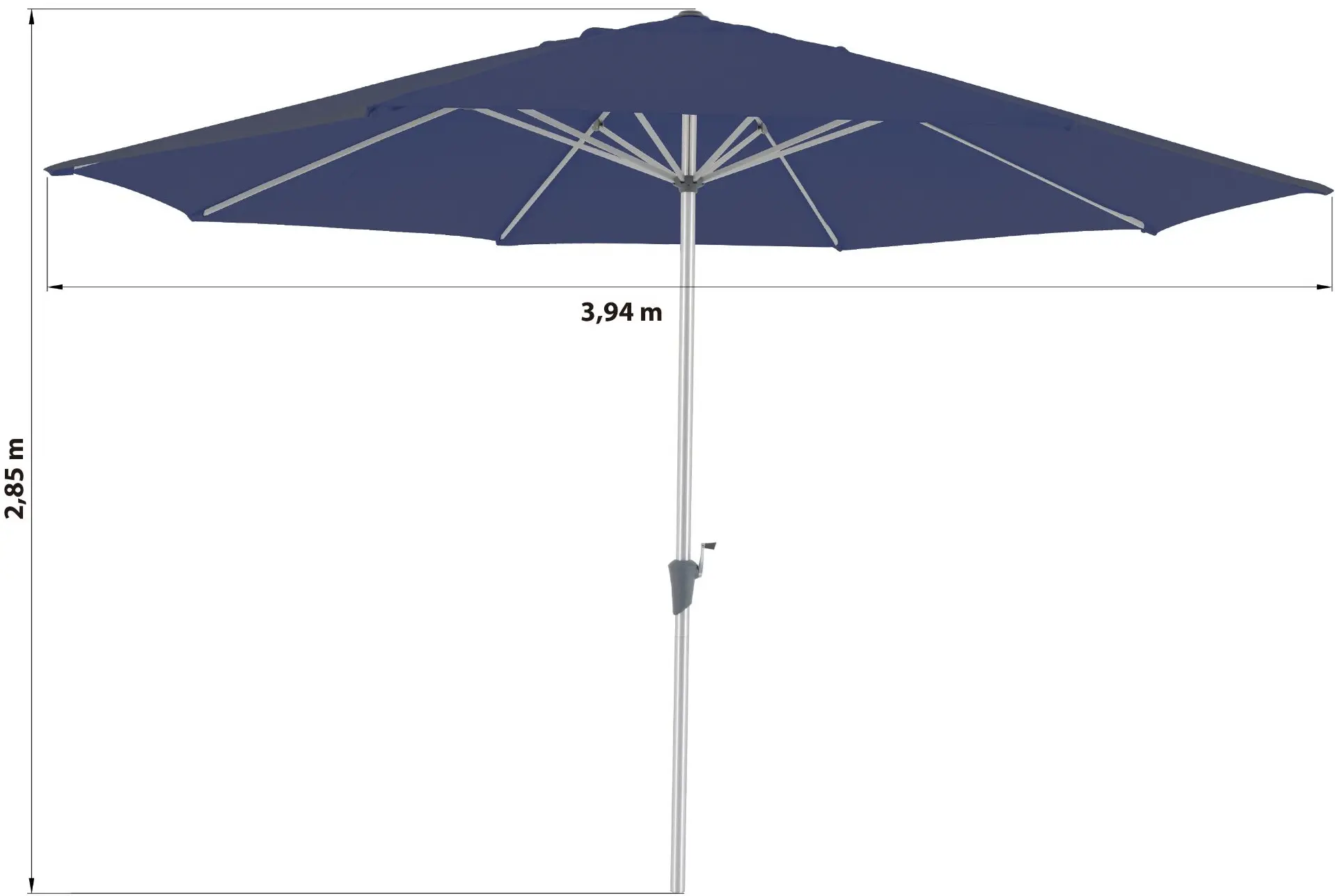 Зонт от солнца Naterial Aura 394cm (Blue) - 5