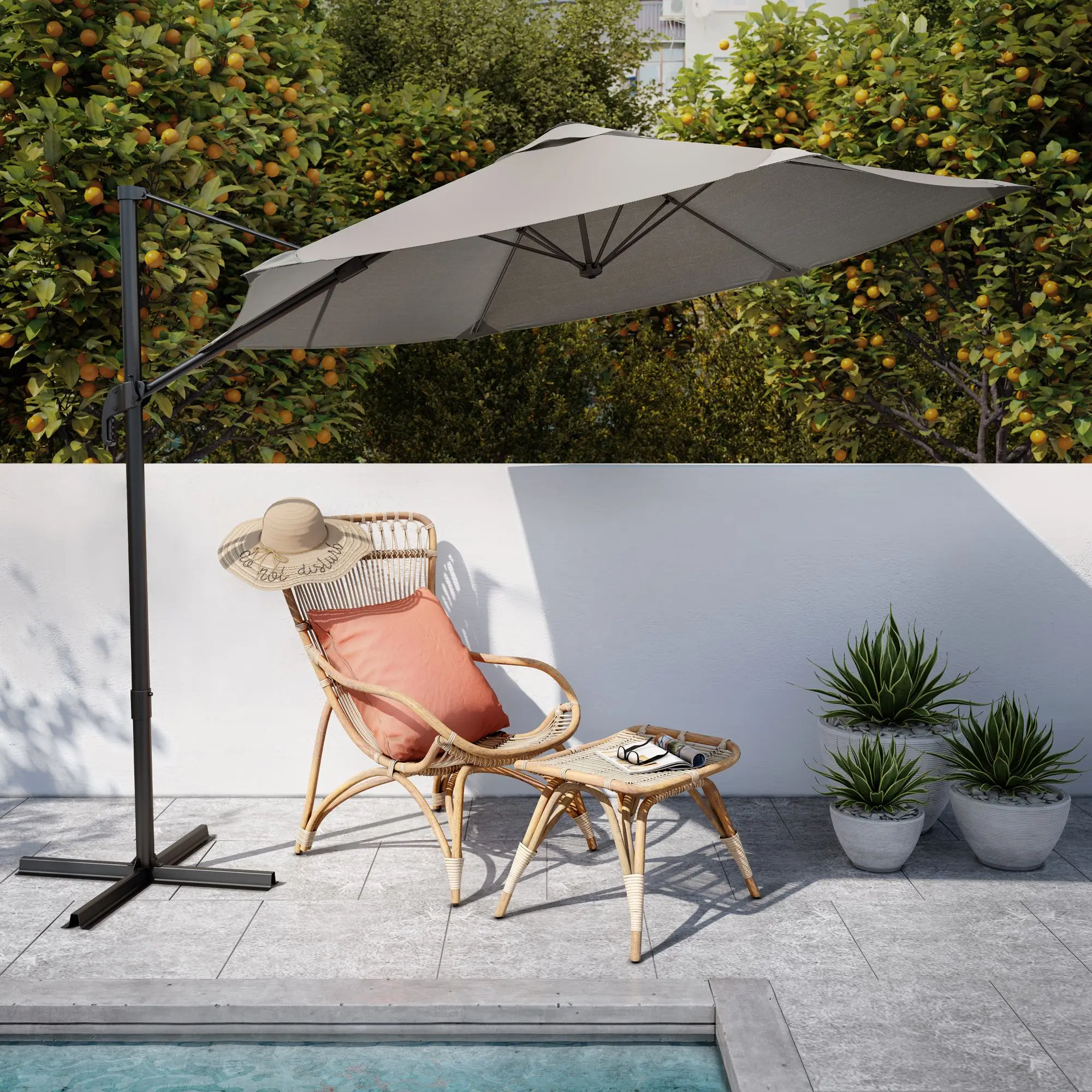 Зонт от солнца Naterial Avea 290cm (Cream) - 8