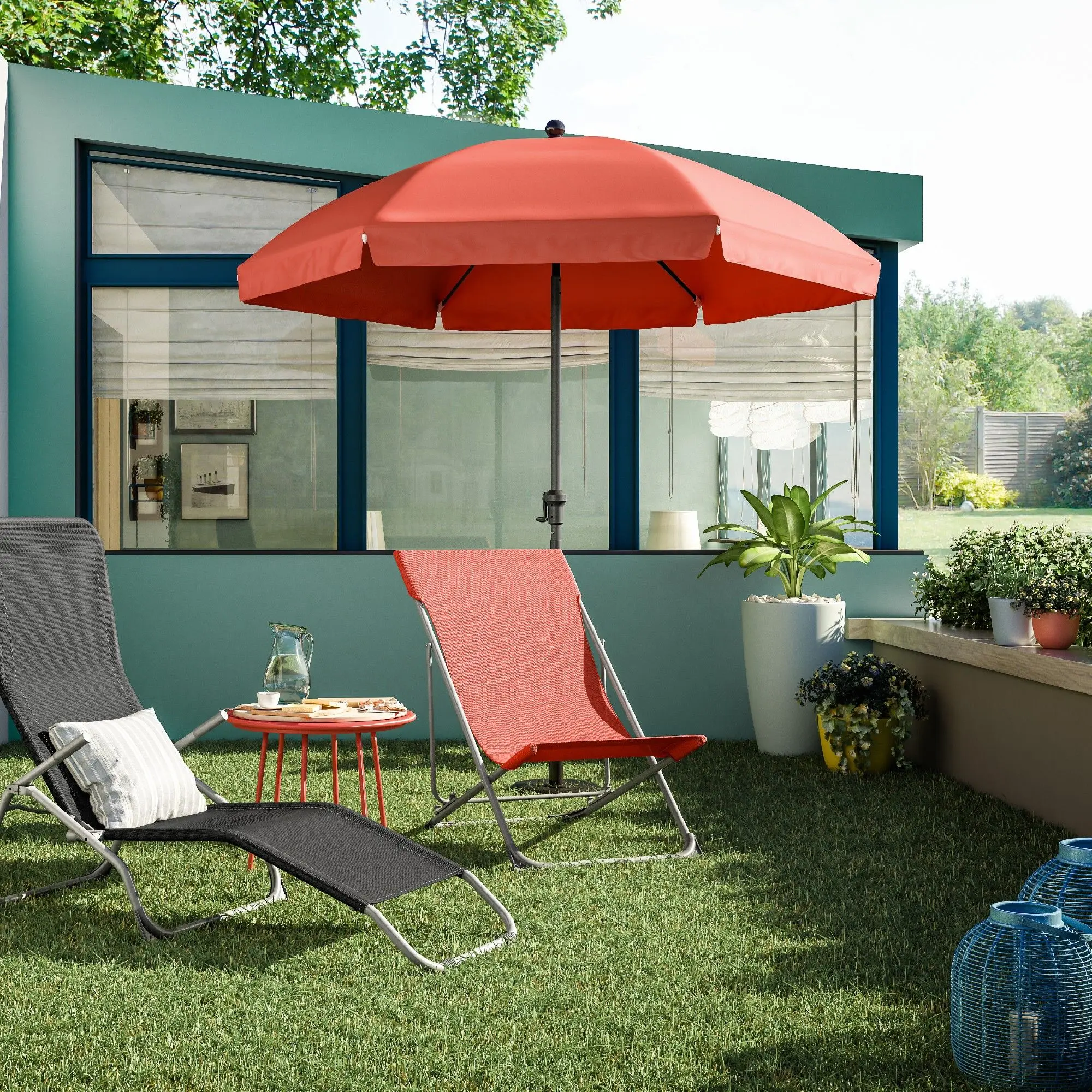 Зонт от солнца Naterial Bigrey 237cm (Red) - 3