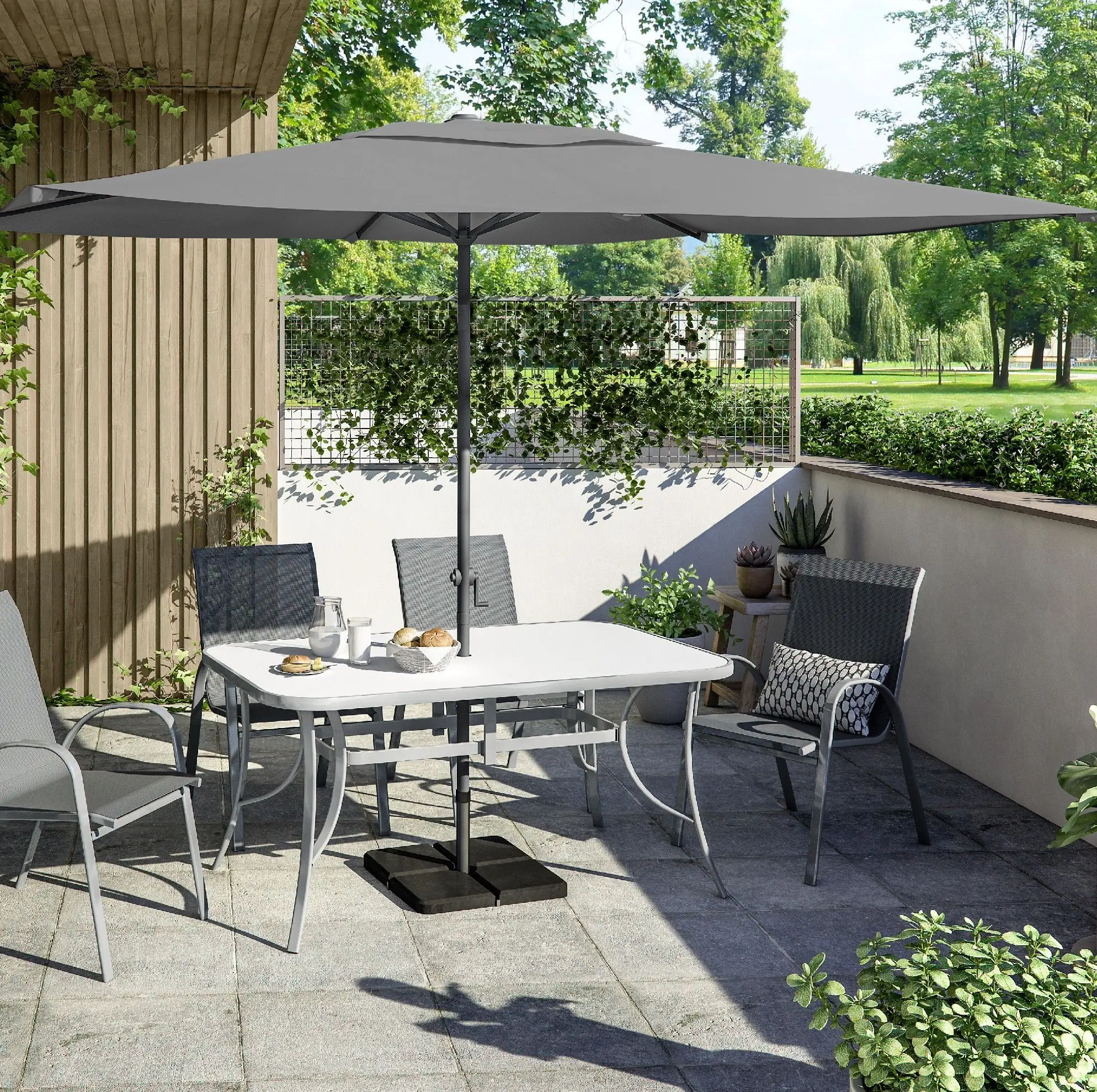 Umbrela de soare Naterial Polar 300x194cm (Grey) - 6