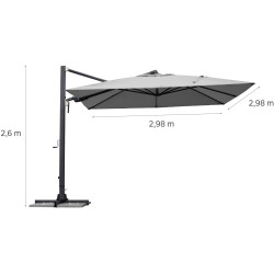 Зонт от солнца Naterial Sombra 298cm (Light Gray) Thumb
