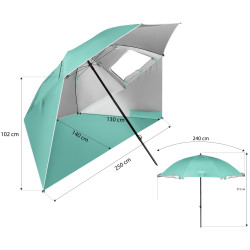 Umbrela de plaja Nils NC17114 (Green Light) Thumb