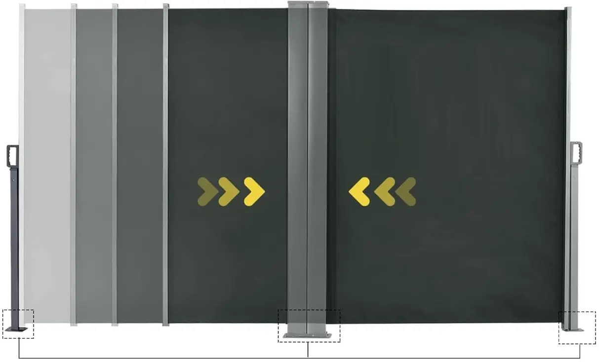 Боковая маркиза Outsunny 840-197V03GY (Grey) - 5