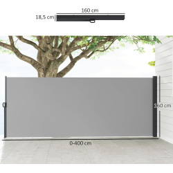 Боковая маркиза Outsunny 840-258V00LG (Light Grey) Thumb