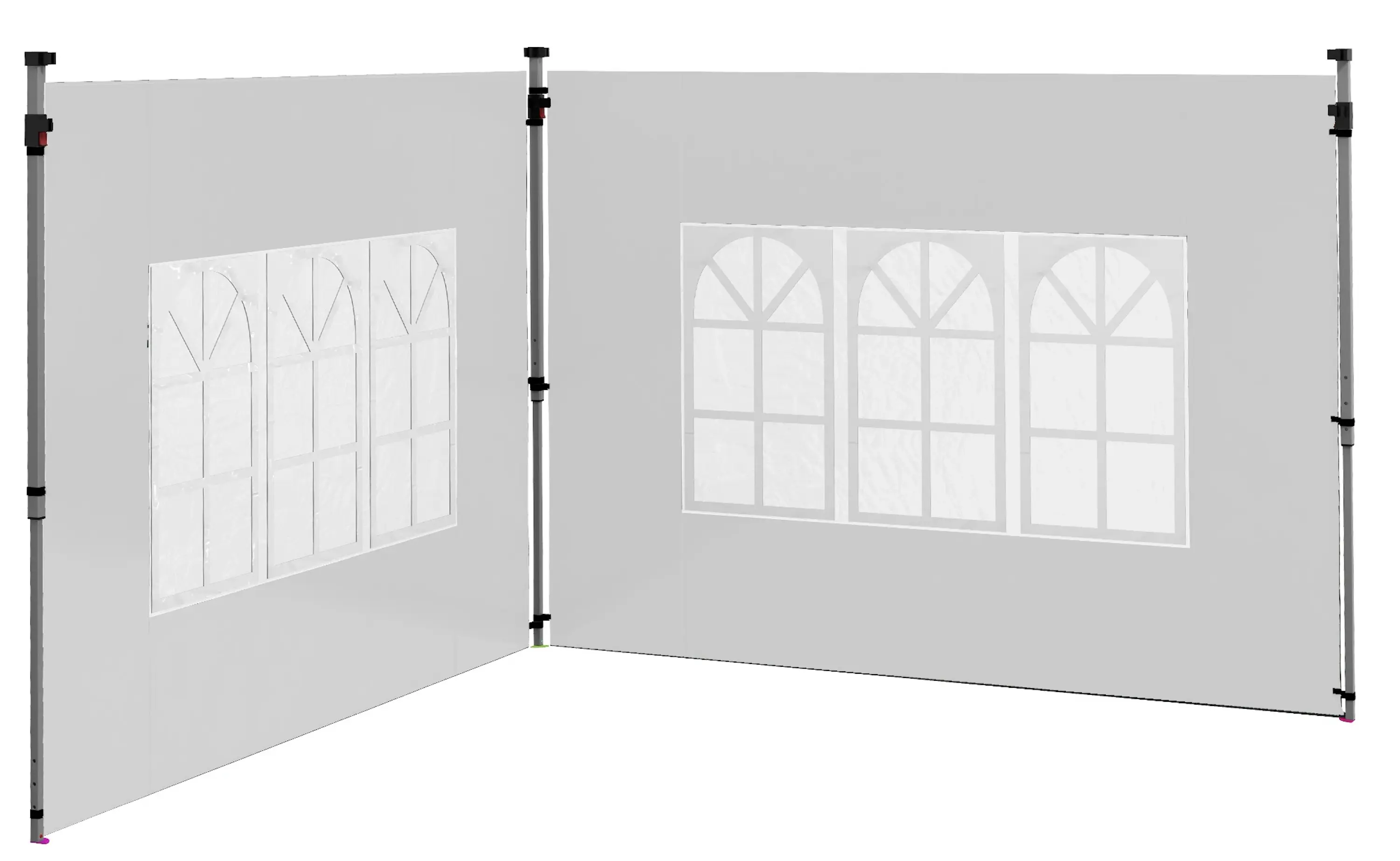 Боковая стена для садового павильона Outsunny 84C-458V00WT (White) - 2