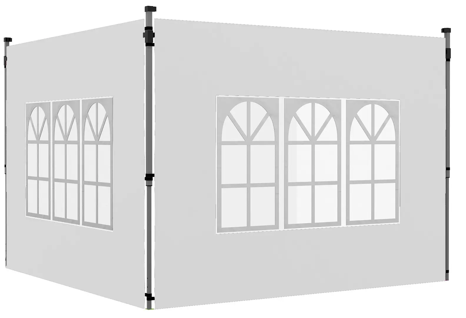 Боковая стена для садового павильона Outsunny 84C-458V00WT (White)