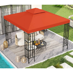 Acoperis pentru pavilion de gradina Outsunny 100110-053TE 3x3 (Rusty Red) Thumb