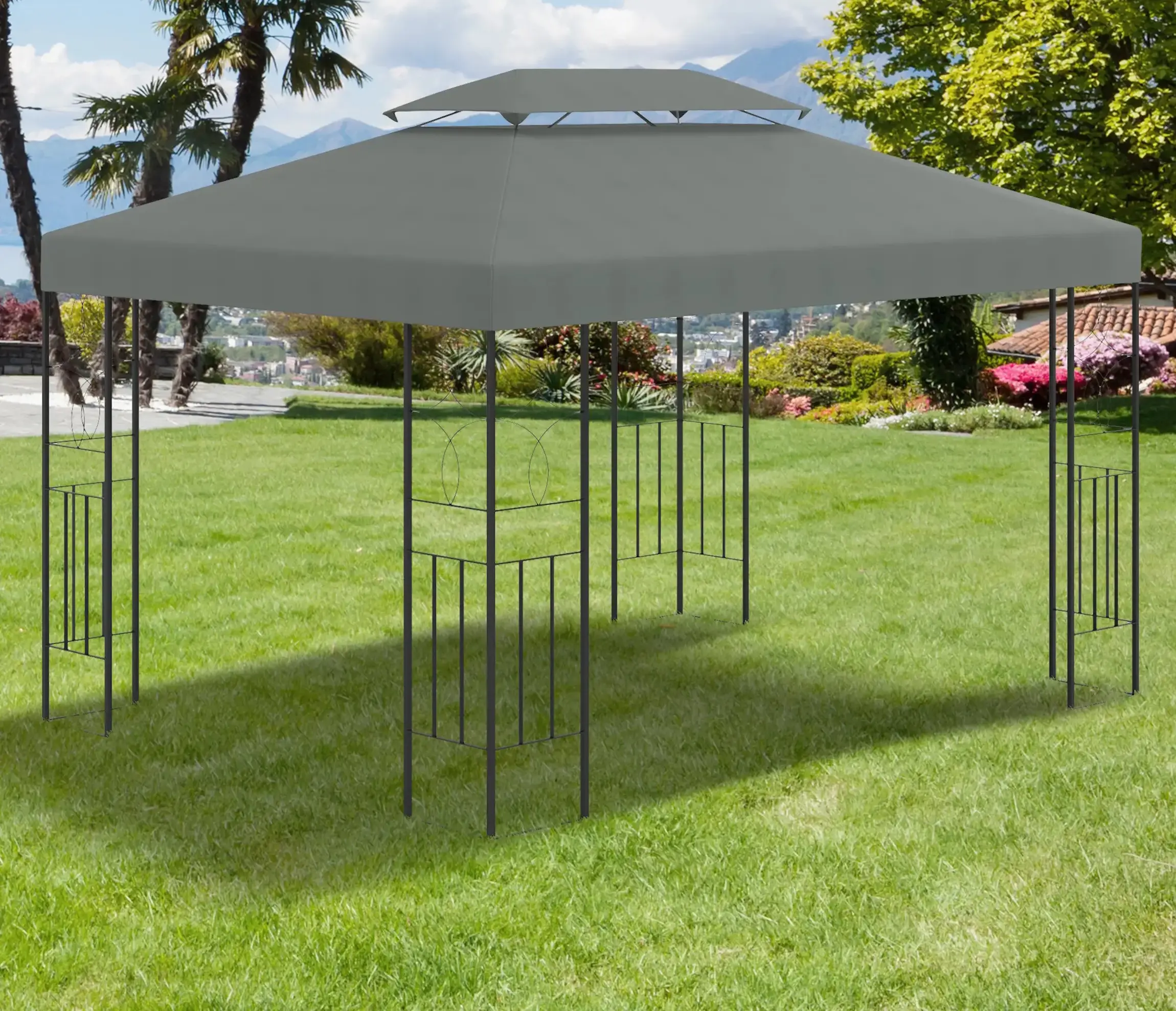 Acoperis pentru pavilion de gradina Outsunny 84C-102CG 4x3 (Grey) - 6