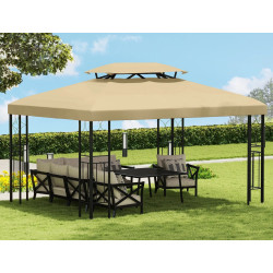 Acoperis pentru pavilion de gradina Outsunny 84C-102CW 4x3 (Cream) Thumb