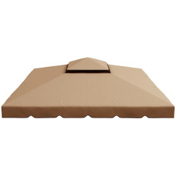 Acoperis pentru pavilion de gradina Outsunny 84C-357V00KK 3x3 (Khaki) Thumb