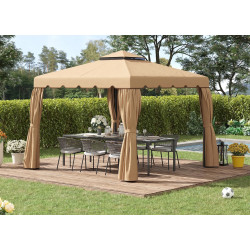 Acoperis pentru pavilion de gradina Outsunny 84C-357V00KK 3x3 (Khaki) Thumb