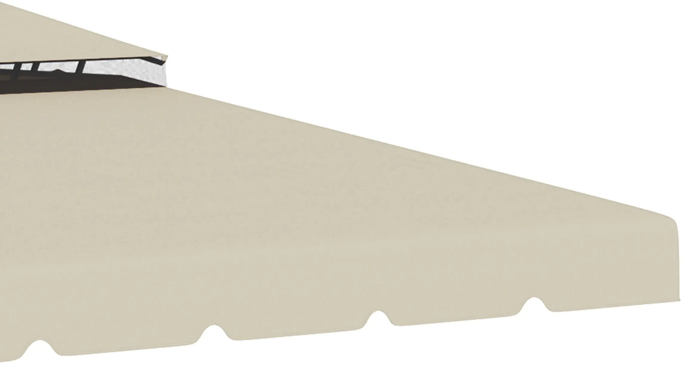 Acoperis pentru pavilion de gradina Outsunny 84C-357V01BG 3x4 (Beige) - 2