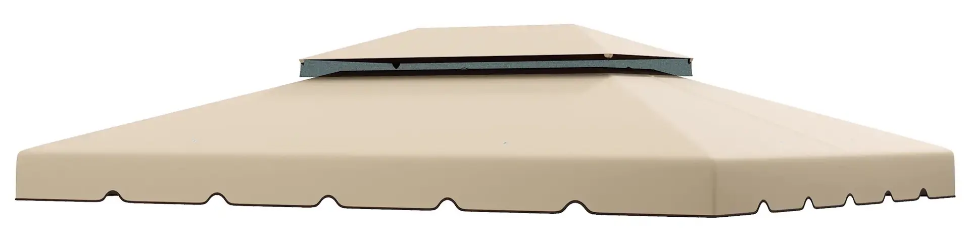 Acoperis pentru pavilion de gradina Outsunny 84C-357V01CW 4x3 (White-Cream)